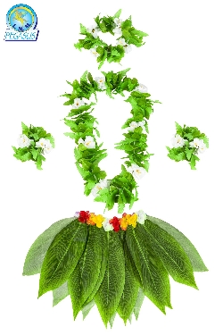 SET HAWAII CON FOGLIE DI BANANO